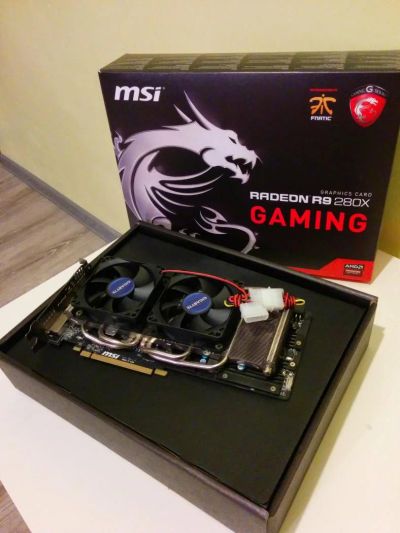 Лот: 4800584. Фото: 1. MSI PCI-Ex Radeon R9 280X 3072MB... Видеокарты