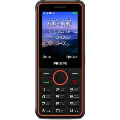 Лот: 22221080. Фото: 1. Телефон Philips Xenium E2301 Темно-серый. Кнопочные мобильные телефоны