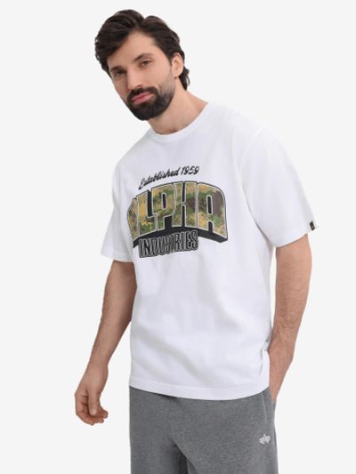 Лот: 25279024. Фото: 1. Футболка Camo Logo Alpha Industries... Другое (спортивная одежда)
