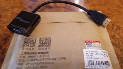 Лот: 9637024. Фото: 1. Переходник с HDMI на VGA. Шлейфы, кабели, переходники