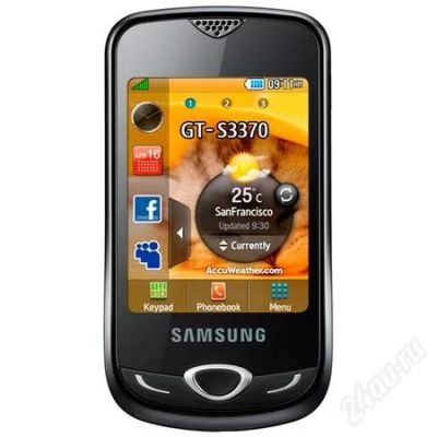 Лот: 1334682. Фото: 1. SAMSUNG CORBY 3G GT-S3370. Кнопочные мобильные телефоны