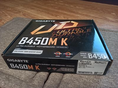 Лот: 24582339. Фото: 1. Материнская плата Gigabyte B450M... Материнские платы