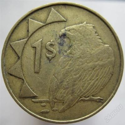 Лот: 1813938. Фото: 1. vz Намибия 1 доллар 1993. Африка