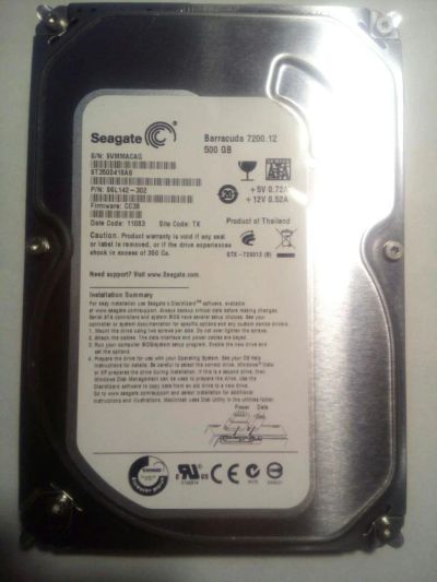 Лот: 9864765. Фото: 1. Seagate ST3500418AS 500Gb SATA. Жёсткие диски (HDD)