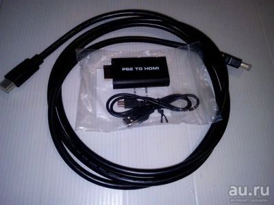 Лот: 14912406. Фото: 1. Ps2 конвертор HDMI+кабель. Запчасти для игровых приставок, консолей