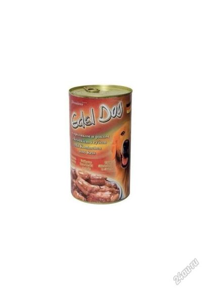 Лот: 5579475. Фото: 1. Консервы Edel Dog для собак, нежные... Корма