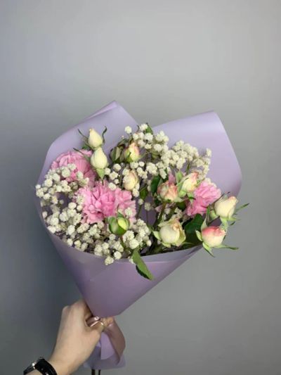 Лот: 25524347. Фото: 1. 4. Букет-комплимент сборный с... Свежие цветы