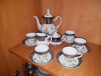 Лот: 18176055. Фото: 1. Кофейный (или чайный) сервиз ОРЕЛ... Фарфор, керамика