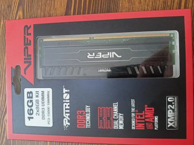 Лот: 25314957. Фото: 1. Patriot viper ddr3 16GB. Оперативная память