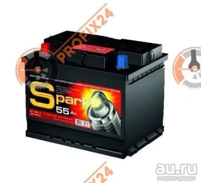Лот: 13288600. Фото: 1. Аккумулятор SPARK 55 А/Ч, Прямая... Аккумуляторы