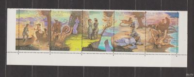 Лот: 17053441. Фото: 1. СССР, 1989 г.Сцепка -5 марок с... Марки