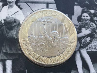 Лот: 16242397. Фото: 1. Великобритания Англия 2 фунтa... Великобритания и острова