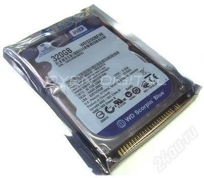 Лот: 1829674. Фото: 1. HDD 320 WD Scorpio blue ide. Жёсткие диски (HDD)