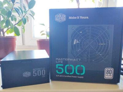 Лот: 20835947. Фото: 1. Блок питания Cooler Master "MasterWatt... Корпуса, блоки питания