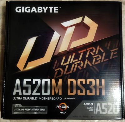 Лот: 19963783. Фото: 1. Gigabyte A520M DS3H. Материнские платы