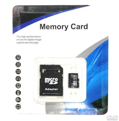Лот: 8067409. Фото: 1. Карта памяти 64Гб + адаптер MicroSD... Карты памяти