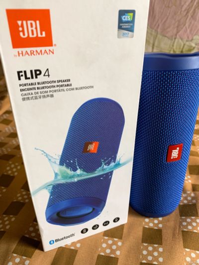 Лот: 13712242. Фото: 1. Колонка JBL Flip 4 новая. Портативные, беспроводные колонки