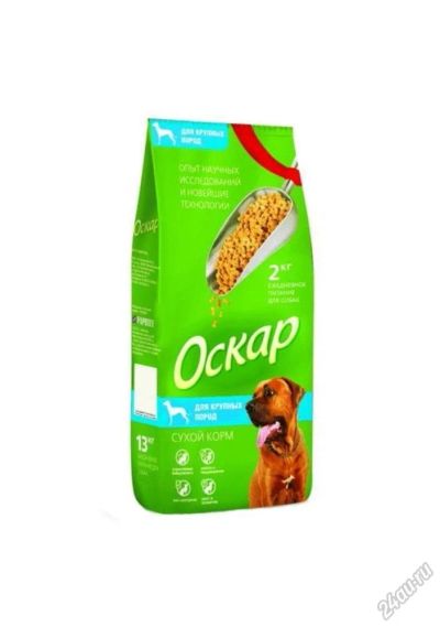 Лот: 5887092. Фото: 1. Корм Оскар для собак крупных пород... Корма