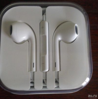 Лот: 9888428. Фото: 1. Гарнитура, наушники Apple 5s оригинал... Красноярск