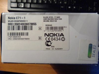 Лот: 3468807. Фото: 1. Nokia E71. Смартфоны