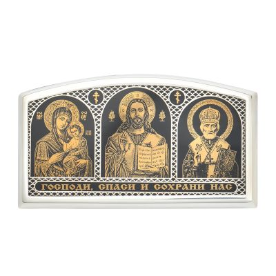 Лот: 23834687. Фото: 1. Автомобильная икона с обсидианом. Другое (ювелирные изделия, бижутерия, часы)