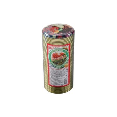 Лот: 24083858. Фото: 1. Крышка металл, 50 шт, желтый лак... Контейнеры, банки