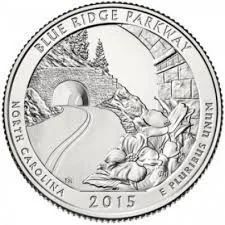 Лот: 7362194. Фото: 1. 25 центов США 28 парк Северная... Америка