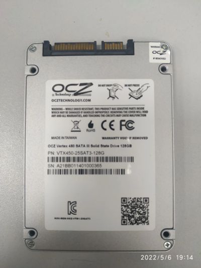 Лот: 19007000. Фото: 1. SSD OSZ Vertex 450 SATA 128Gb... SSD-накопители