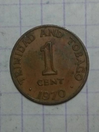 Лот: 10354746. Фото: 1. 1 цент Тринидад и Тобаго. Америка
