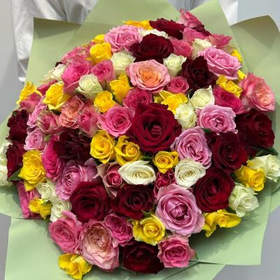 Лот: 21981884. Фото: 1. Букеты из роз. Цветы с доставкой... Свежие цветы