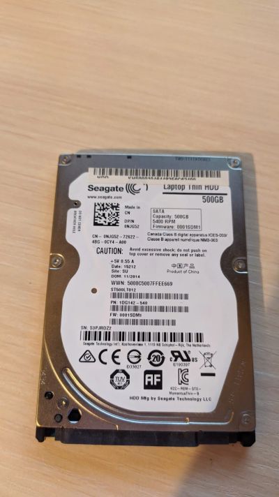 Лот: 16772385. Фото: 1. 500 ГБ Жесткий диск Seagate Laptop... Жёсткие диски (HDD)