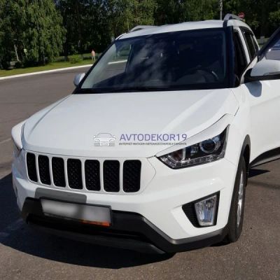 Лот: 16736993. Фото: 1. Реснички накладки на фары Hyundai... Детали тюнинга