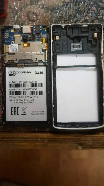 Лот: 11856775. Фото: 1. Micromax D320. Дисплеи, дисплейные модули, тачскрины