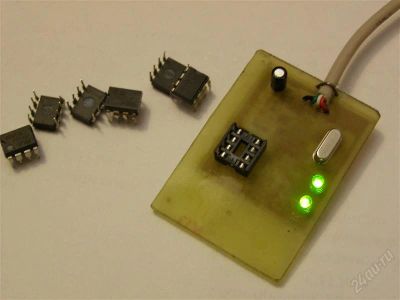 Лот: 1692922. Фото: 1. USB Программатор EEPROM 24CXXX. Микроконтроллеры