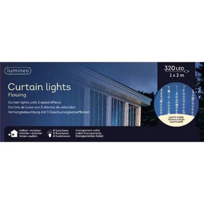 Лот: 16931587. Фото: 1. Гирлянда 2м LED waterfall curtain... Гирлянды, шарики, новогодние аксессуары