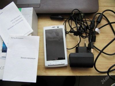 Лот: 1350964. Фото: 1. Sony Ericsson Xperia X10 Белый... Смартфоны