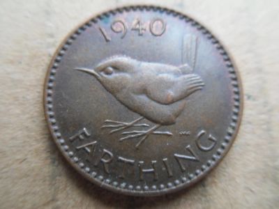 Лот: 6900903. Фото: 1. Великобритания 1 фартинг 1940. Великобритания и острова