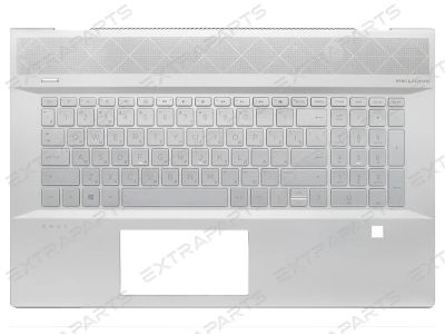 Лот: 21146755. Фото: 1. Топ-панель L52452-251 для HP серебряная... Клавиатуры для ноутбуков