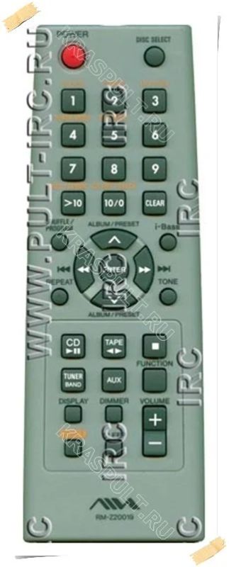 Лот: 15907823. Фото: 1. Пульт AIWA RM-Z20019. Пульты ДУ