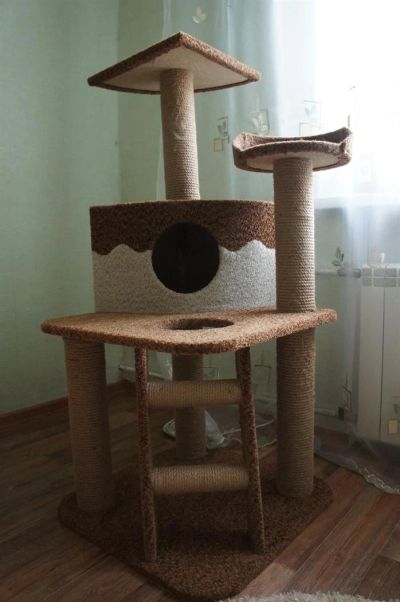 Лот: 3103415. Фото: 1. Домик для котика. Домики, переноски, клетки, когтеточки