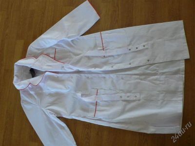 Лот: 2653312. Фото: 1. Халат белый 46 ,новый. Униформа
