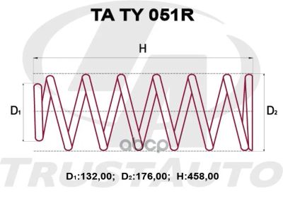 Лот: 24851009. Фото: 1. Пружина Подвески Усиленная (Ta... Другое (автозапчасти)