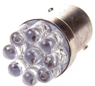Лот: 21766447. Фото: 1. Автолампа S25 (P21W) 24V 9 LED... Оптика и освещение