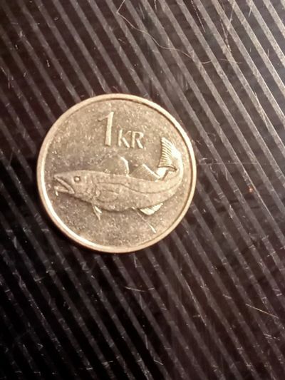 Лот: 19549215. Фото: 1. Монета Исландии 1 крона 1994. Европа