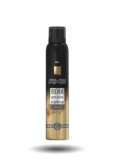 Лот: 13648912. Фото: 1. Axe men Gold Пена для душа и бритья... Мужская парфюмерия
