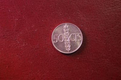 Лот: 24988828. Фото: 1. Испания 50 сентимо, 1966. Европа