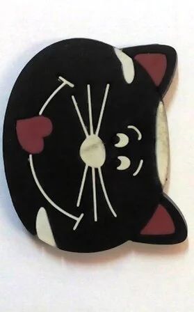 Лот: 10551984. Фото: 1. Мягкий магнит кошка 5*4см. Магниты сувенирные