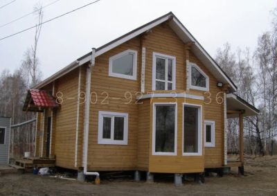 Лот: 15125204. Фото: 1. Домокомплект дома 8 на 10 из профилированного... Срубы, бани, дома