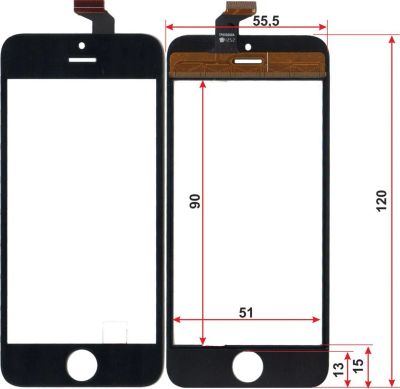 Лот: 3412259. Фото: 1. дисплей+тачскрин iphone 5 100... Дисплеи, дисплейные модули, тачскрины