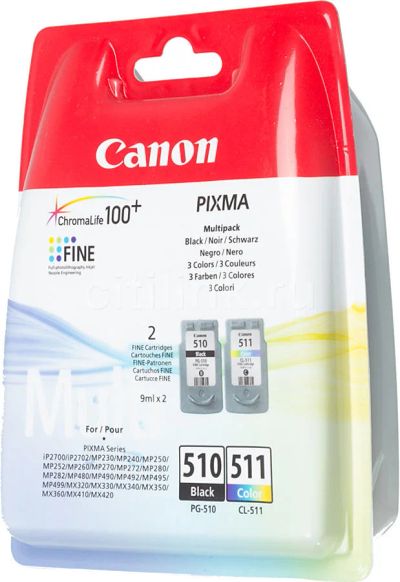 Лот: 19025851. Фото: 1. Картридж Canon PG-510/CL-511... Картриджи, расходные материалы